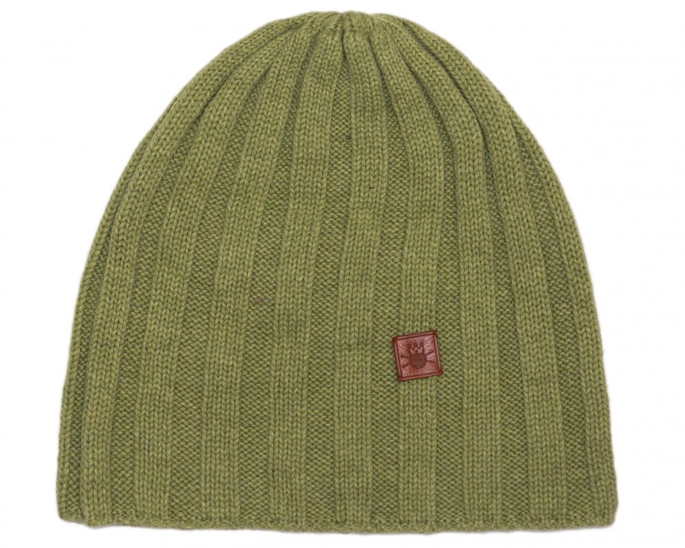 шапка из зеленого кашемира