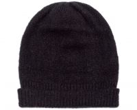шапка из распушенного кашемира женские шапки кашемир черная