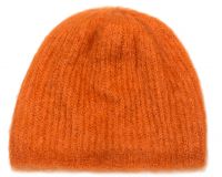 шапка как маленькая беретка женские шапки мохер оранжевая оранжевый
