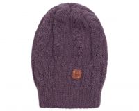 шапка из кашемира с отворотом женские шапки кашемир фиолетовая